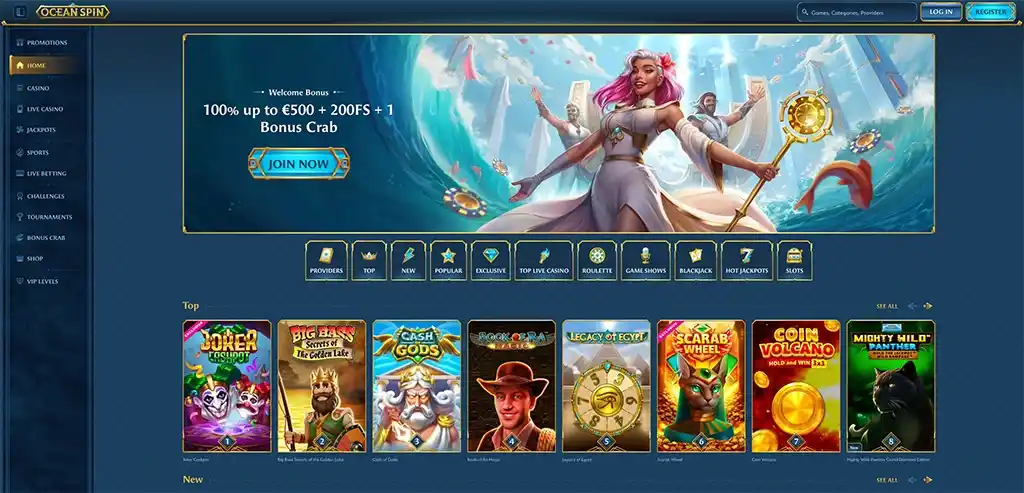 Oceanspin Casino  casino review section 5